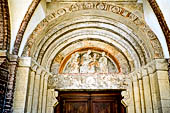 Castell'Arquato (Piacenza) - Collegiata di Santa Maria Assunta. Portale della loggia del Paradiso. 